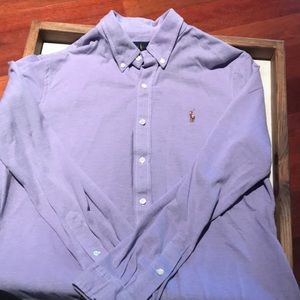 Long sleeved  knit oxford